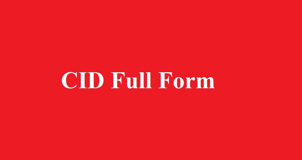 CID Full Form